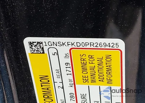 2023 Chevrolet Suburban 4Wd Premier z USA, uszkodzony, nr VIN 1GNSKFKD0PR269425